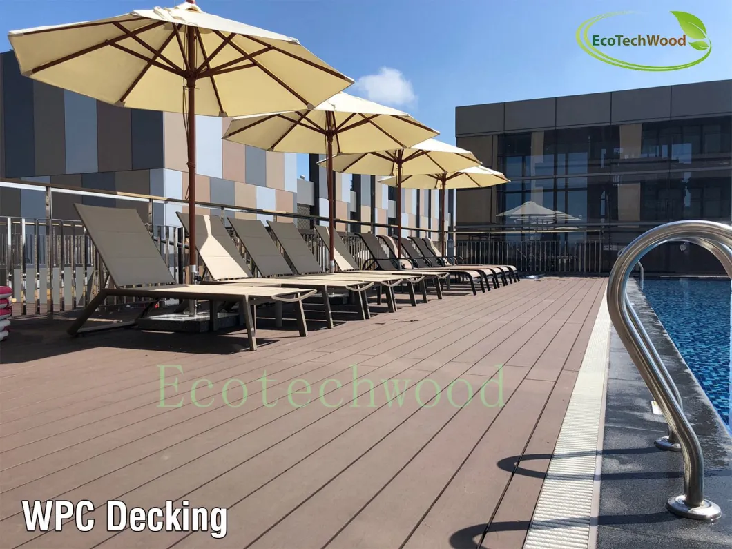 High Strength & Low Expansion WPC Decking with Fsc, ISO, Ce Certification