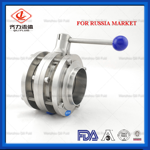 Sanitary Stainless Steel Butterfly Valve 113