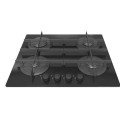 Candy Gas Hob Black Glass 4 Pembakar