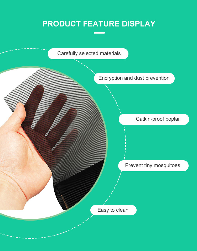 Fine Dust Proof Screen Anti Pollen Screen Mesh Black Pollen and Dust