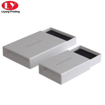 High Quality Sliding White Jewellery Gift Box