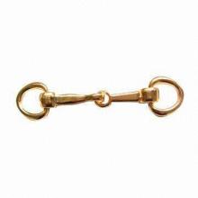 Stylish Shinny Gold Snaffle Trim Accessory, Made of Metal, Customized Designs are Accepted