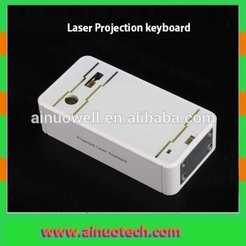 Bluetooth keyboard with virtual laser keyboard