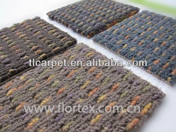 Tufted Wool Berber Carpet, Blue BerrySerial