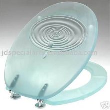 Clear polyresin Toilet seats