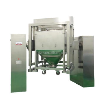 Automated IBC Bin Blender with Lift Mechanism for Chemical Mixing and Handling