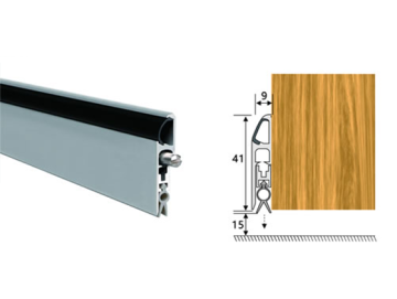 Surface mounted drop down seal