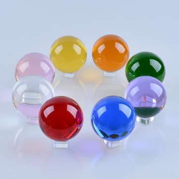 New products personalized seven color glass crystal ball spheres