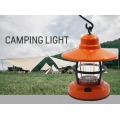 Suspension de batterie à sec Lumière de camping vintage avec crochet