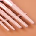 Charming pink makeup brushes with PU bag