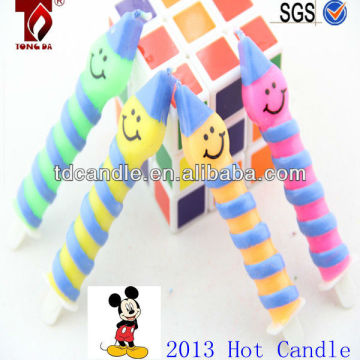 multicolored unique shaped candles