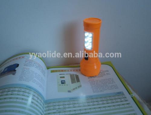 6+1 led plastic torch/3AA led plastic torch/cheap led plastic troch