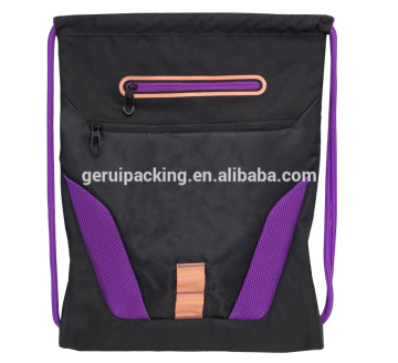 300D polyester drawstring bag, customized sports drawstring bag, drawstring bag with clients' logo