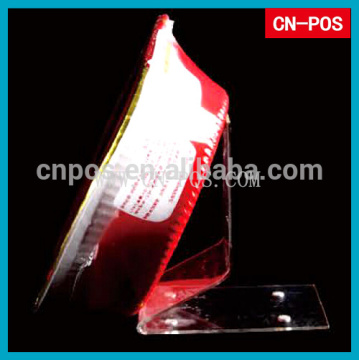 shelf pusher stand with magnet tape for displaying