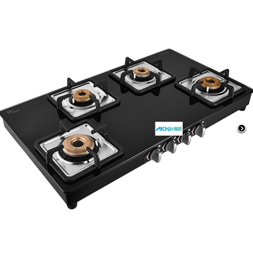 Aura 3 Burner Glass Top Gas Stove