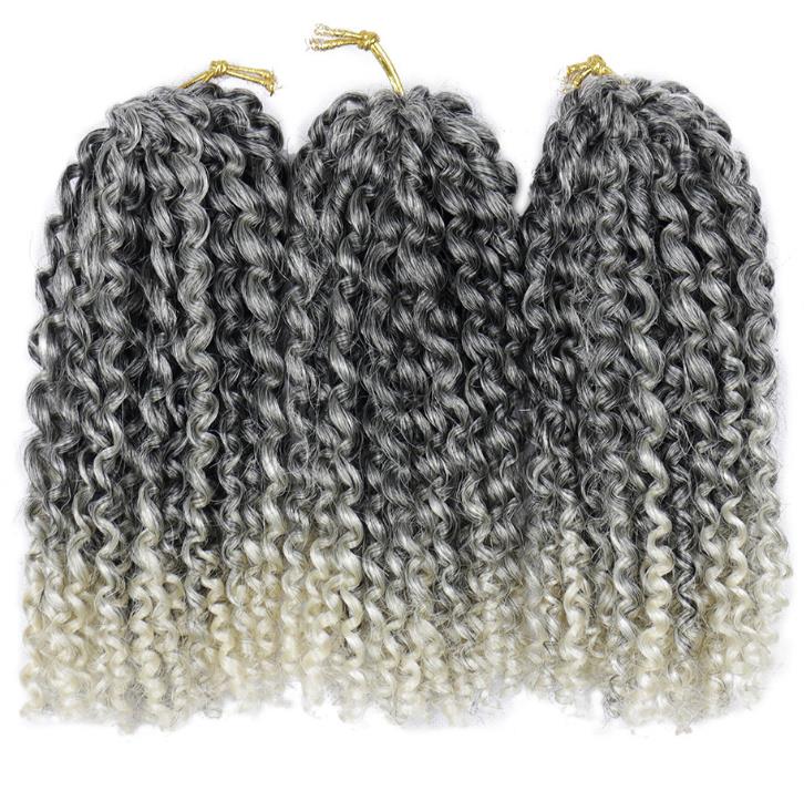 18 Colors Available one pack 3 pieces Freetress 8 Inch marlybob kinky curls crochet braiding hair