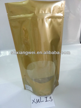 plastic food packaging bag with window