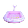 Piscina inflable de rociadores rosados ​​para niños