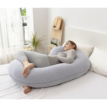 Almohada de embarazo lavable en forma de cuerpo de maternidad