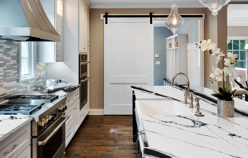 Customized modern overall kitchen countertop for villas