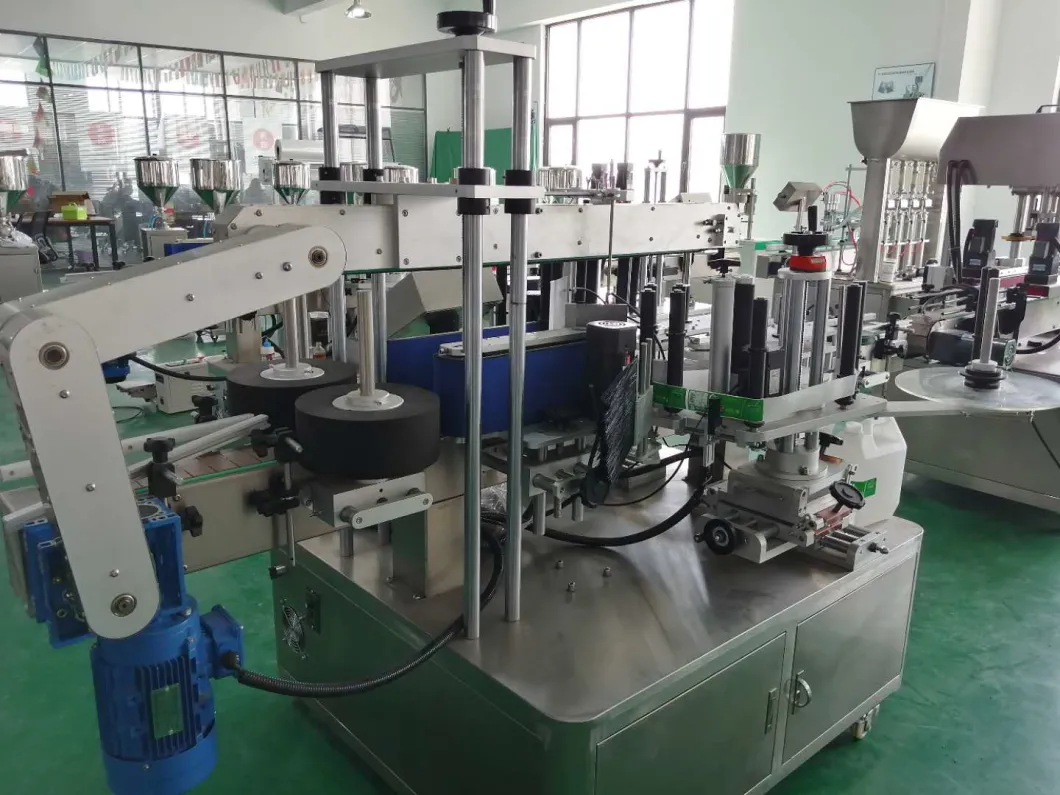 Self-Adhesive Double Sided Single Sided Sticker Labeling Machine for Flat Bottle