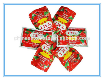 56g TMT brand double concentrated sachet tomato paste