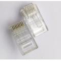 Connettore RJ45 di buona qualità Connettore 8P8C Cat5 / CAT6 con doratura 1U