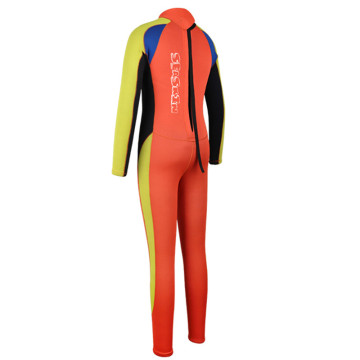 सीस्किन रंगीन बच्चे लंबे पैर वापस ज़िप wetsuits