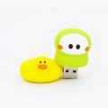 Unidad flash USB pato de goma amarillo