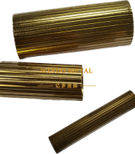 Brass decorated tubes H63 (C27200)