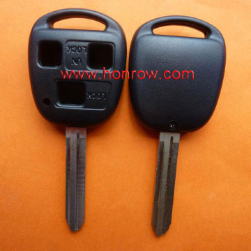 Replacment Toyota 3 button remote key case with TOY43 blade,Toyota key blank, toyota key fob case