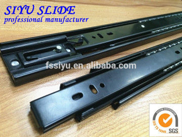 three-fold self close telescopic slide for drawer