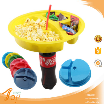 Stackable Cheap Platic Compartment Tray For Popcorn