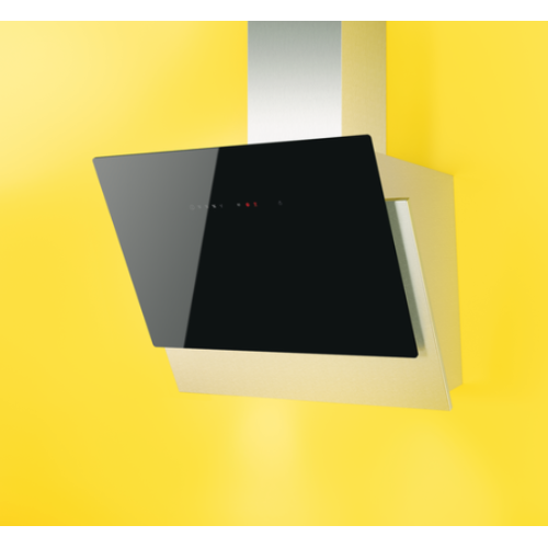 Zanussi Chimney Hood Black Glass and Stainless