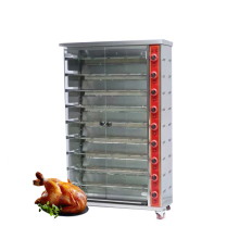Multilayer 3/6/9 Roasting Chicken Rotisserie Poulet Machine on Wheels