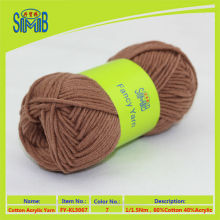 yarn mill best sale 1.5nm cotton/acrylic classic yarn in skeins