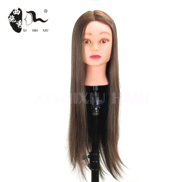 cheap hairdressing 100% human hair Female training doll head