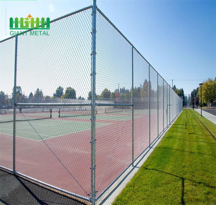 Diamond galvanized chain link fence