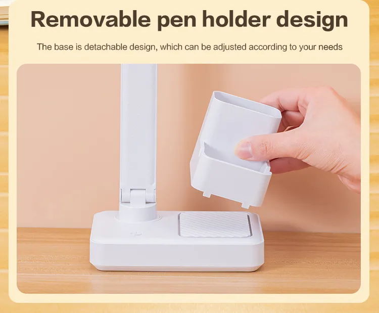 Rechargeable Double Head Desk Lamp with Eye Protection