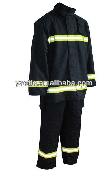 Fire protective high visiable worksuit for fireman