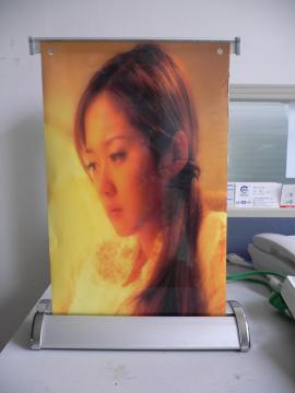 Mini roll up banner stands