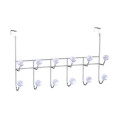 Over Door Hanging Rack na may 6 Double Hooks