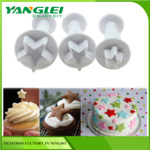 fondant mold Pentagram shaped plunger cutter