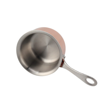 Rose Gold Stainless Steel 3-Ply Frying Pot