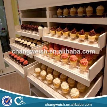 pop wooden icecream display stand