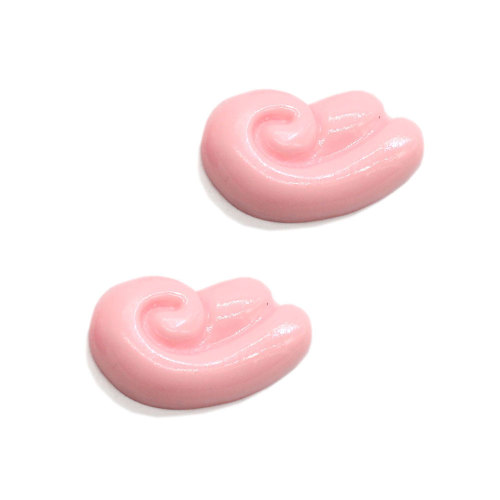 Nouvelle arrivée d&#39;aile d&#39;angle de bande dessinée en résine Cabochon rose blanc couleur geste Flatback ornement pour couverture de téléphone décoration goutte boucle d&#39;oreille