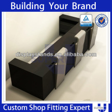 wooden cash counter, check in counter, cash table