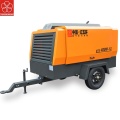 Portable diesel screw air compressor untuk sand blasting