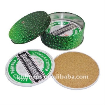 Promotional Gifts 4 pieces tin coasters