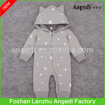 Winter Hooded Zipper Baby Cute Rompers Super Soft Cotton Jumpsuit Newborn Infant Boys Girls one piece clothing Kids Outerwear